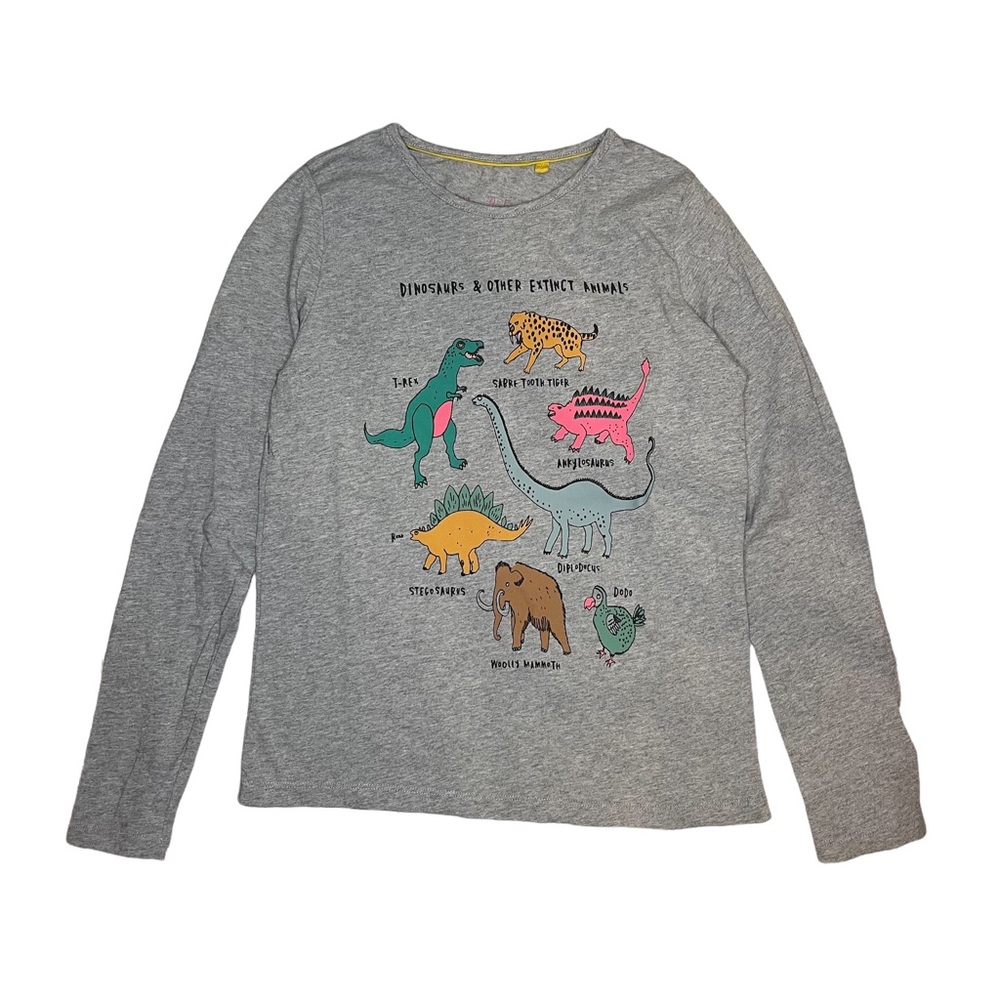 Mini Boden Dinosaur & Extinct Animal Graphic Long Sleeve Tee Price FIRM